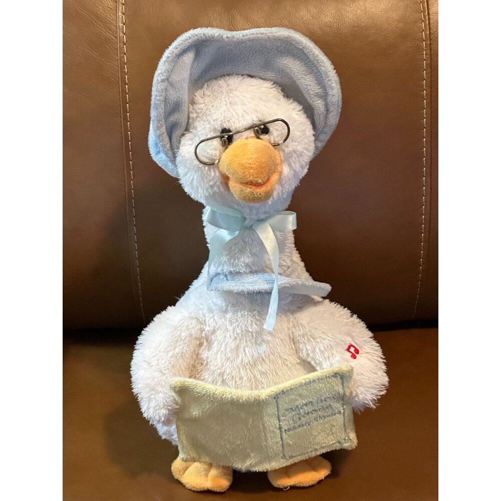Mother Goose Animated Talking Nursery Rhyme Plush Baby Shower Gift Educational
